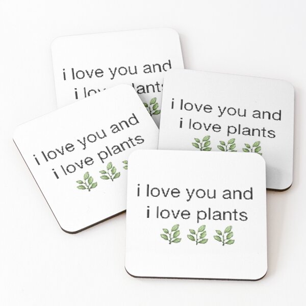 Item preview, I Love You And I Love Plants designed and sold by DenkaStore.