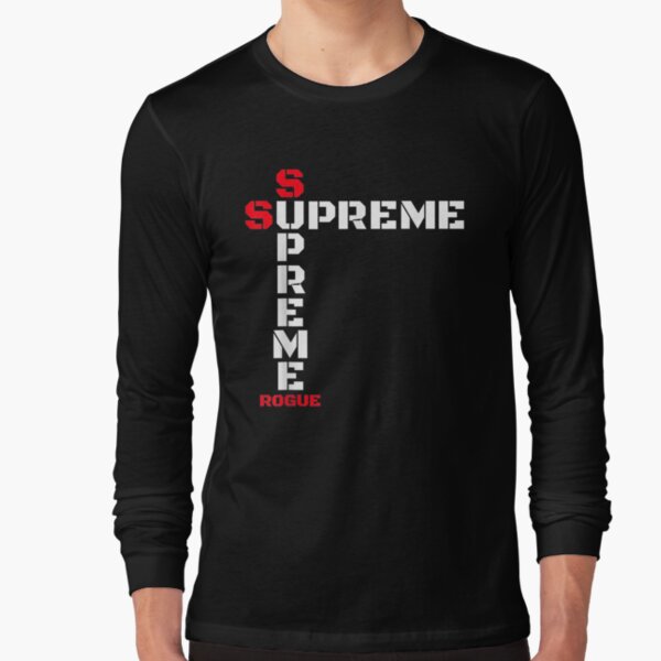 Supreme Rogue Warrior Patriot Military Armed Forces Rebel   Long Sleeve T-Shirt