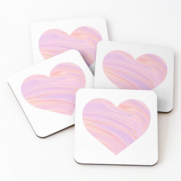 Item preview, Holographic Pink Heart Marble Chrome Design designed and sold by PrettyPage.