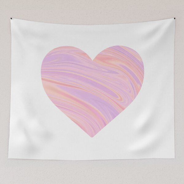 Item preview, Holographic Pink Heart Marble Chrome Design designed and sold by PrettyPage.