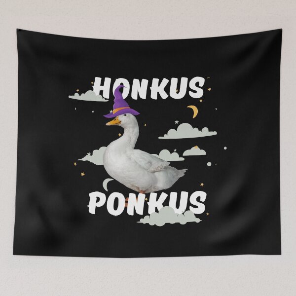 Item preview, Halloween Parody Honkus Ponkus, Witch Hat Wearing Realistic Duck Design designed and sold by MiaDelelai.