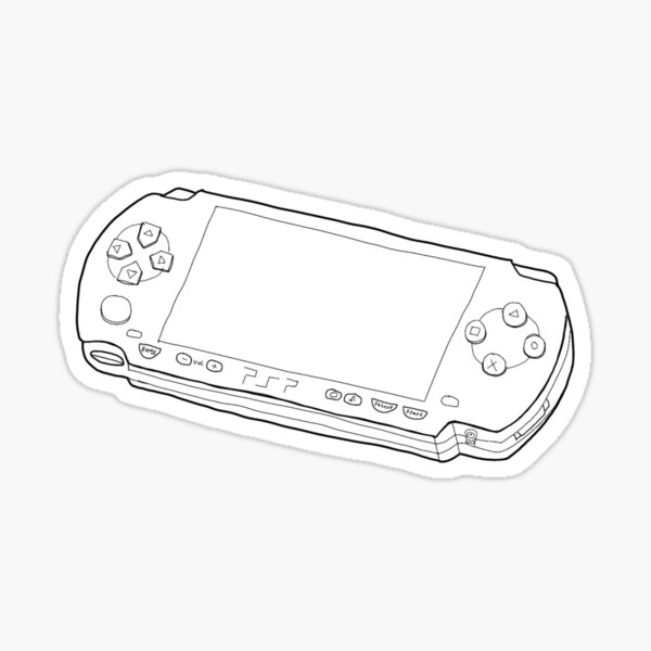 How to Draw PSP Drawing Easy | Portable PlayStation - YouTube