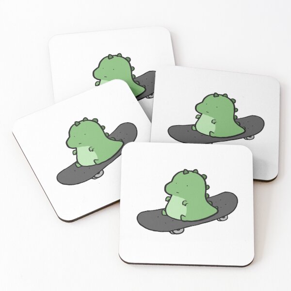 Item preview, Chonky Dino on Skateboard designed and sold by mousepotatoes.