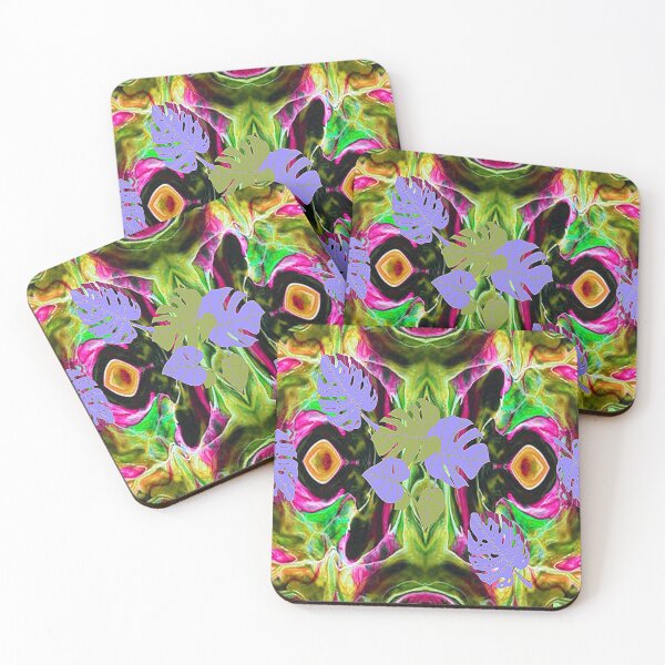 Item preview, Fantasy Forest Psychedelic Pattern with Leaves, 3,Graphic Psychedelic Abstract Art, Inspired by Nature-floral abstract art, Graphic Psychedelic Abstract Art, Inspired by Nature-floral abstract art designed and sold by Adri Barnard.
