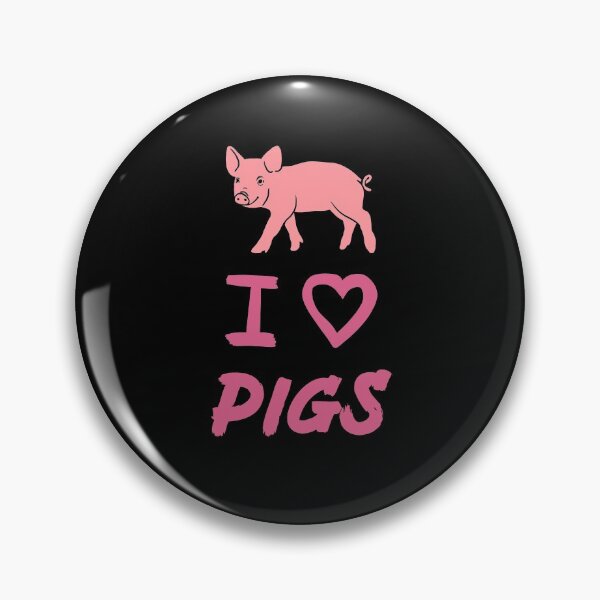 Item preview, Pink I Love Pigs, Cute Funny Piggy designed and sold by Mochi-Merch.