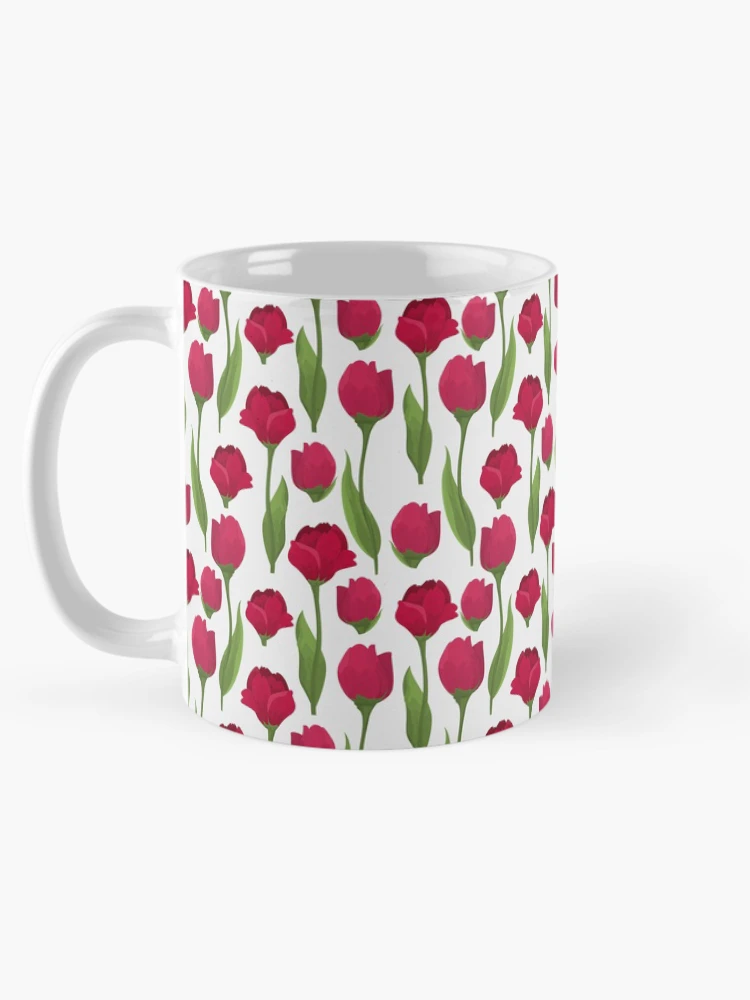 Thumbnail 5 of 6, Coffee Mug, Roses Pattern designed and sold by RafaelLima7.