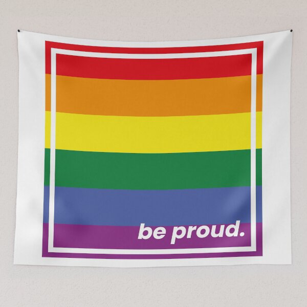 Item preview, Rainbow Flag Love Is Love Proud To Be Gay designed and sold by StickerbashCo.
