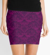 Stegosaurus Lace - Purple Mini Skirt