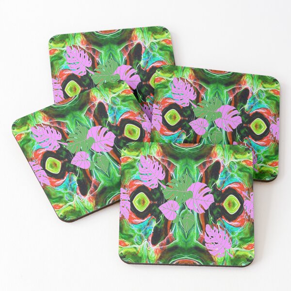 Item preview, Fantasy Forest Psychedelic Pattern with Leaves, 4,Graphic Psychedelic Abstract Art, Inspired by Nature-floral abstract art, Graphic Psychedelic Abstract Art, Inspired by Nature-floral abstract art designed and sold by Adri Barnard.