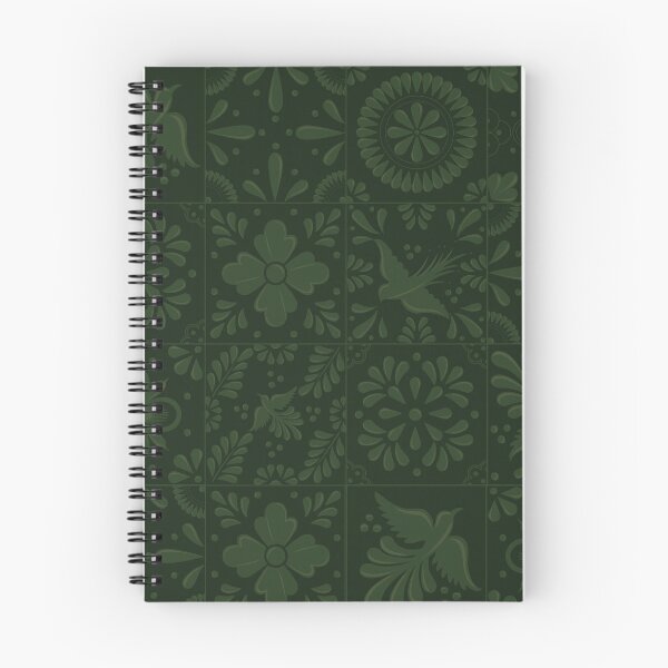 Item preview, Mexican Dark Green Talavera Tile Pattern by Akbaly designed and sold by Akbaly.