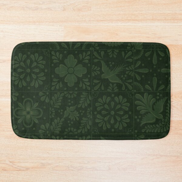 Item preview, Mexican Dark Green Talavera Tile Pattern by Akbaly designed and sold by Akbaly.