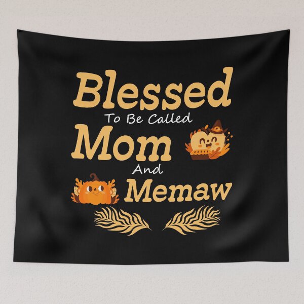 Item preview, Blessed To Be Called Mom And Memaw Pumpkin Thanksgiving - mom thanksgiving gifts  designed and sold by NiceSpot.