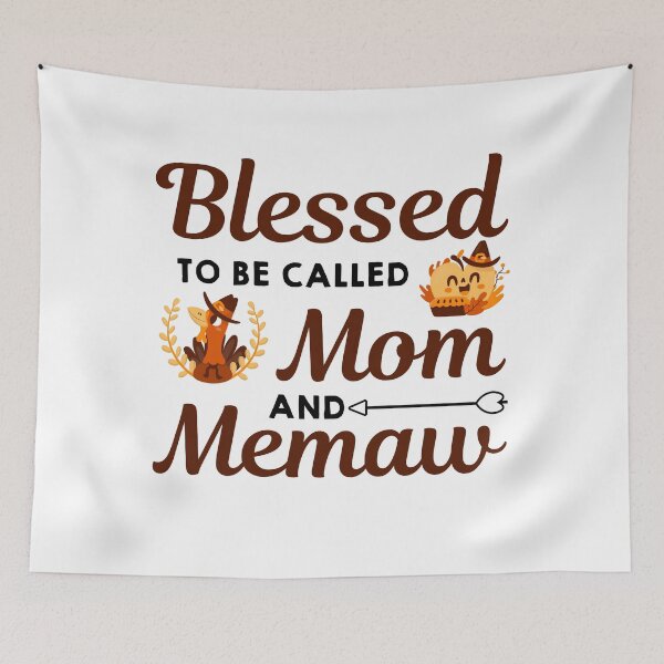 Item preview,  Blessed To Be Called Mom And Memaw Pumpkin Thanksgiving - mom thanksgiving gifts  designed and sold by NiceSpot.