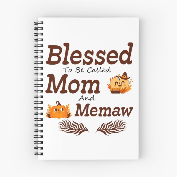 Item preview, Blessed To Be Called Mom And Memaw Pumpkin Thanksgiving - mom thanksgiving gifts  designed and sold by NiceSpot.