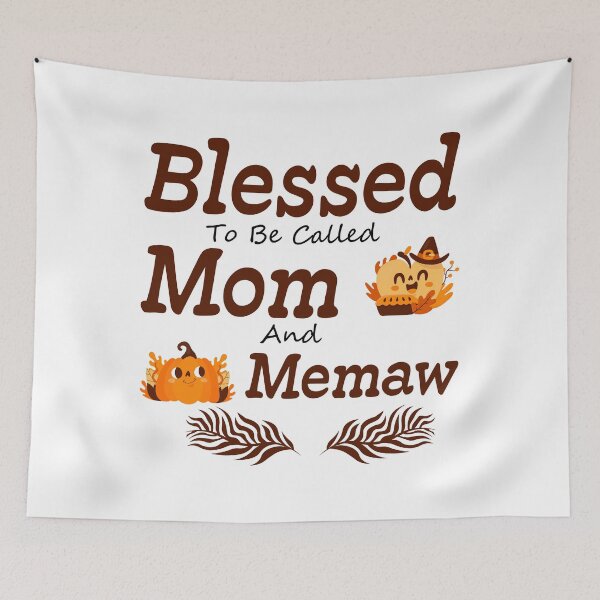 Item preview, Blessed To Be Called Mom And Memaw Pumpkin Thanksgiving - mom thanksgiving gifts  designed and sold by NiceSpot.