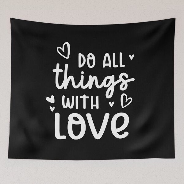 Item preview, Do All Things With Love designed and sold by ilustraliza.