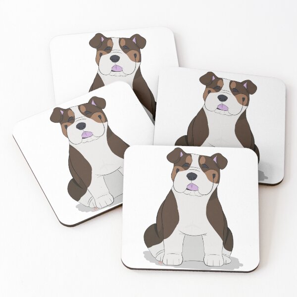 Item preview, Puppy Love 2: English Bulldog (Chocolate and Tan Irish) designed and sold by Sophie Mattocks.