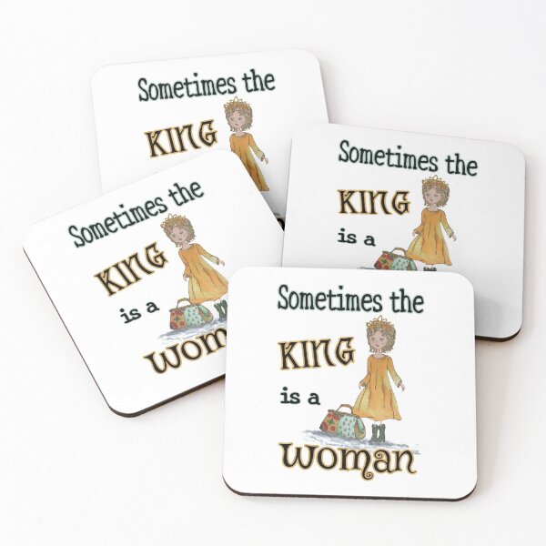 Item preview, Sometimes the king is a woman | girl funny quote t-shirt designed and sold by NathBros.