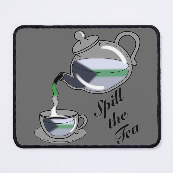 Item preview, Spill the tea Demiromantic Flag designed and sold by NerdyCupcake559.