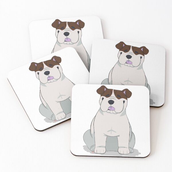 Item preview, Puppy Love 2: English Bulldog (Minimal Red and White) designed and sold by Sophie Mattocks.