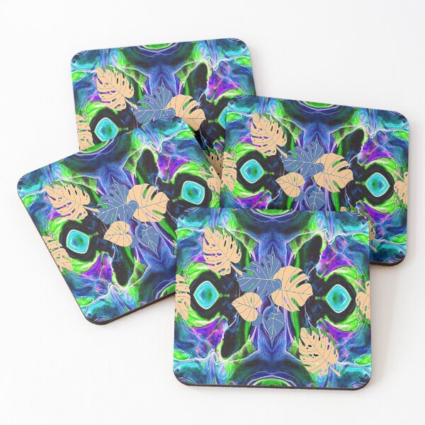 Item preview, Fantasy Forest Psychedelic Pattern with Leaves, 5,Graphic Psychedelic Abstract Art, Inspired by Nature-floral abstract art, Graphic Psychedelic Abstract Art, Inspired by Nature-floral abstract art designed and sold by Adri Barnard.