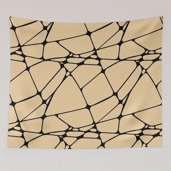 Item preview, Peach and Black Abstract Mosaic Pattern 1 Pairs Sherwin Williams 2022 Popular Color Peace Yellow SW 2857 - Colour Trends- Shade - Hue designed and sold by ColorOfTheYears.