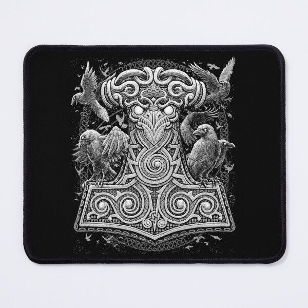 Item preview, Thors Raven Hammer Norse Viking Pagan Mjolnir  designed and sold by BluePagan.