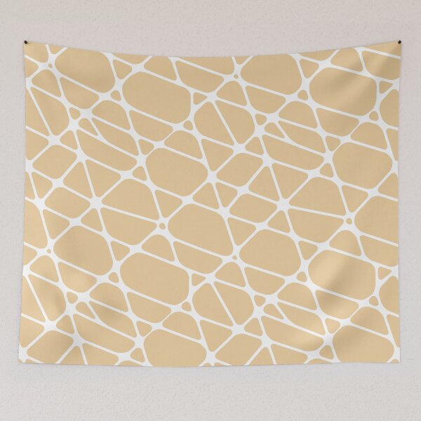 Item preview, Peach and White Abstract Mosaic Pattern 2 Pairs Sherwin Williams 2022 Popular Color Peace Yellow SW 2857 - Colour Trends- Shade - Hue designed and sold by ColorOfTheYears.