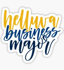 Helluva Business Major Georgia Tech Sticker