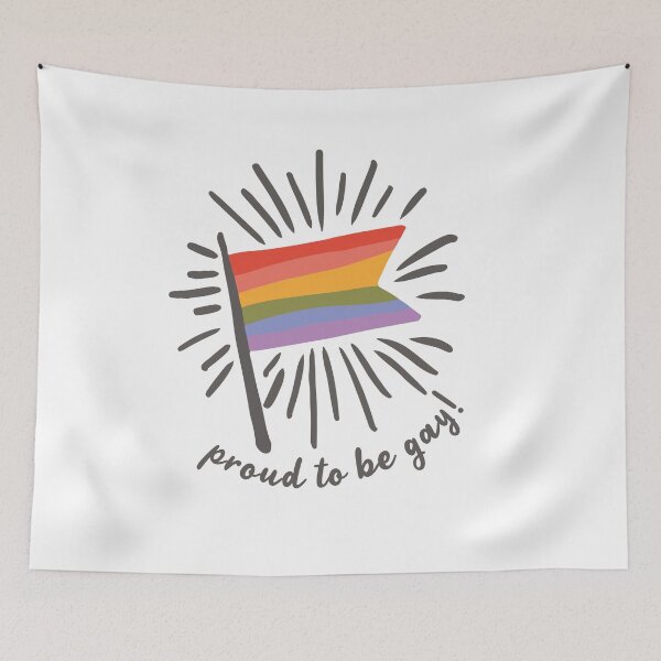 Item preview, Proud To Be Gay Spread The Pride Gay Pride Flag designed and sold by StickerbashCo.