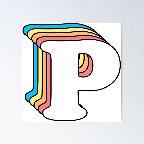 Item preview, Letter P designed and sold by OkihanaShop.