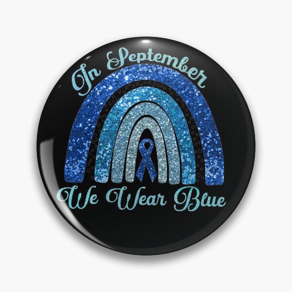 Item preview, In September we wear blue Hydrocephalus rainbow - hydrocephalus awareness  designed and sold by Designs Of all kinds.