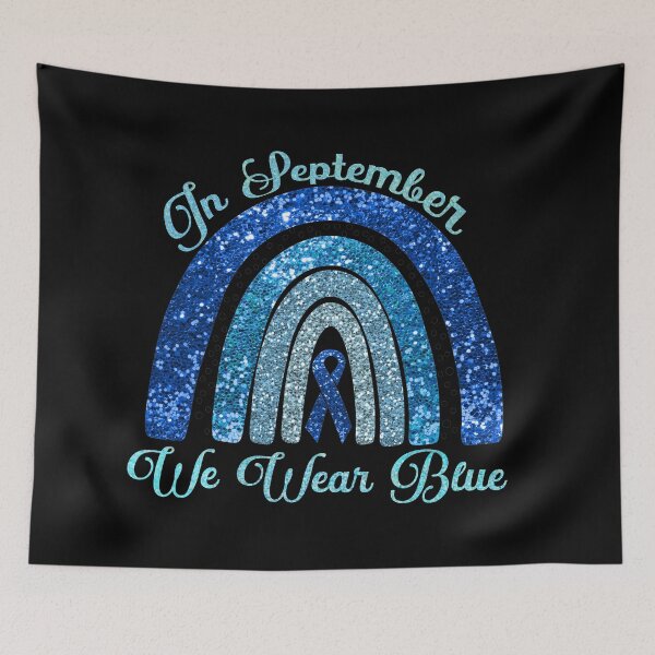 Item preview, In September we wear blue Hydrocephalus rainbow - hydrocephalus awareness  designed and sold by Designs Of all kinds.