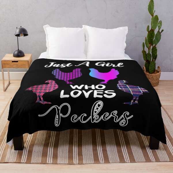 Item preview, Just A Girl Who Loves Peckers designed and sold by AmethystMurad.