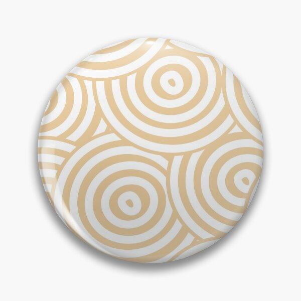 Artikelvorschau, Peach and White Hypnotic Circle Pattern Pairs Sherwin Williams 2022 Popular Color Peace Yellow SW 2857 - Colour Trends- Shade - Hue entworfen und verkauft von ColorOfTheYears.