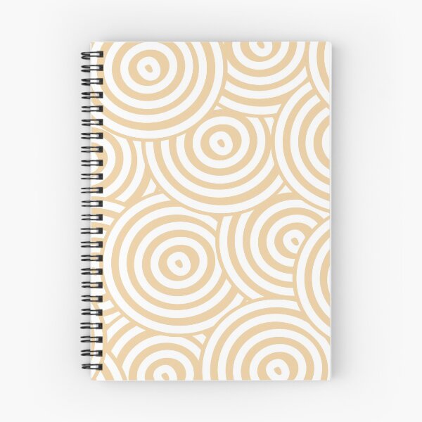 Item preview, Peach and White Hypnotic Circle Pattern Pairs Sherwin Williams 2022 Popular Color Peace Yellow SW 2857 - Colour Trends- Shade - Hue designed and sold by ColorOfTheYears.
