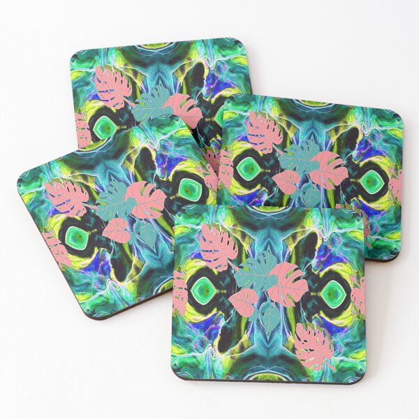 Item preview, Fantasy Forest Psychedelic Pattern with Leaves, 6,Graphic Psychedelic Abstract Art, Inspired by Nature-floral abstract art, Graphic Psychedelic Abstract Art, Inspired by Nature-floral abstract art designed and sold by Adri Barnard.