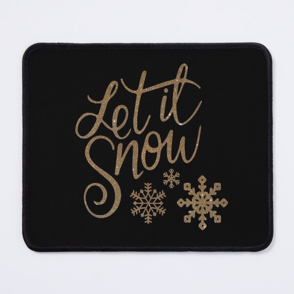 Item preview, Let It Snow Golden Merry Christmas 2020 blue background designed and sold by oxoxoxo.