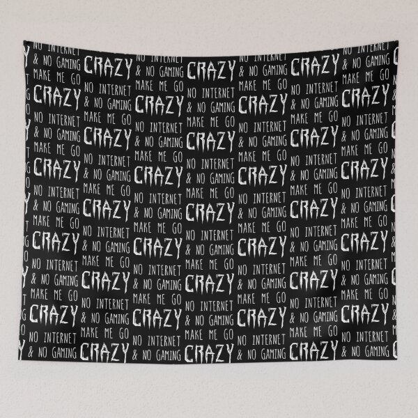 Item preview, NO Internet & NO Gaming = CRAZY! designed and sold by GsusChrist.