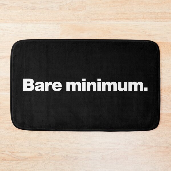 Item preview, Bare Minimum (white) designed and sold by dudethecreator.
