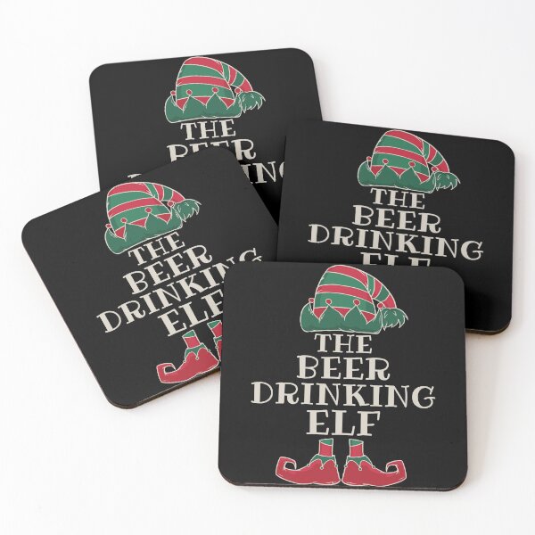 Item preview, The Beer Drinking Elf Funny Christmas Matching Pjs designed and sold by Echo Dusk.