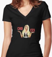 TATIANNA - CHOICES Women's Fitted V-Neck T-Shirt