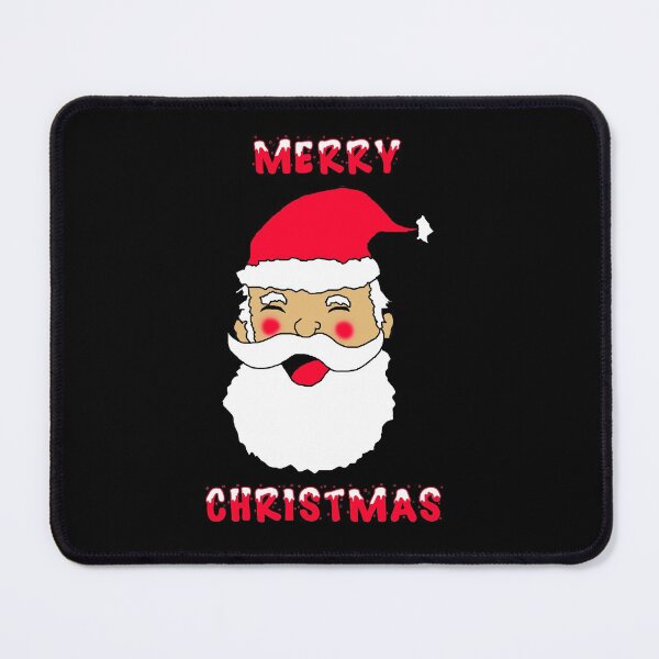 Item preview, Cute Happy Santa Merry Christmas black designed and sold by oxoxoxo.