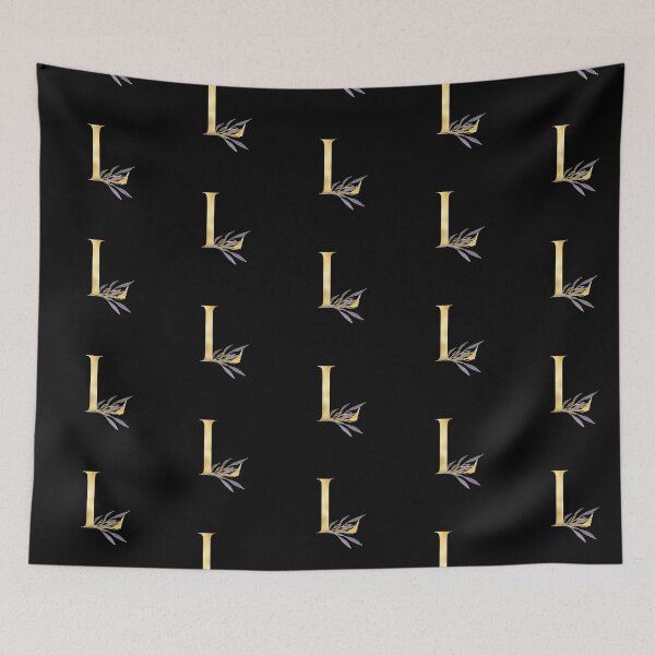 Item preview, Gold Floral Alphabet Letter L designed and sold by Trinket-Trickster.