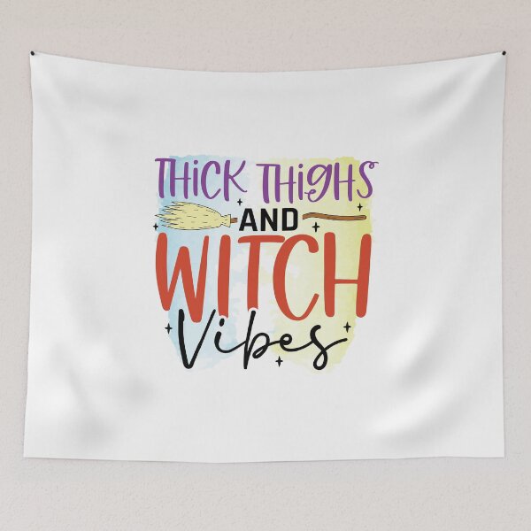 Item preview, Thick Thighs and Witch Vibes Halloween Design designed and sold by boopsblunt.