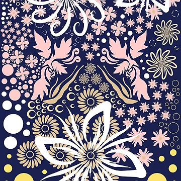Artwork thumbnail, Batik Pattern Floral  with dot variation by R4CProject