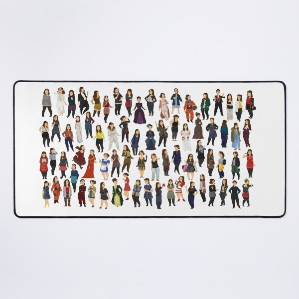 Every Clara Outfit Ever Desk Mat