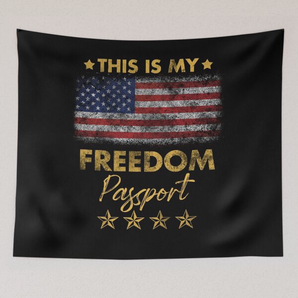 Item preview, This is My Freedom Passport USA Flag Medical Freedom designed and sold by Amineharoni.