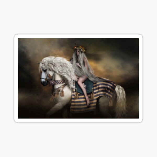 Vista previa del artículo con la obra «Lady Godiva», diseñado y vendido por Shanina Conway.