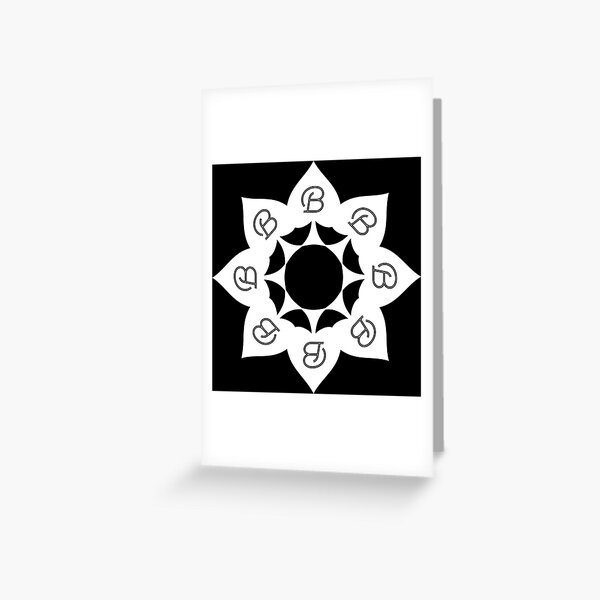 Cuckold Spades Flower Greeting Card